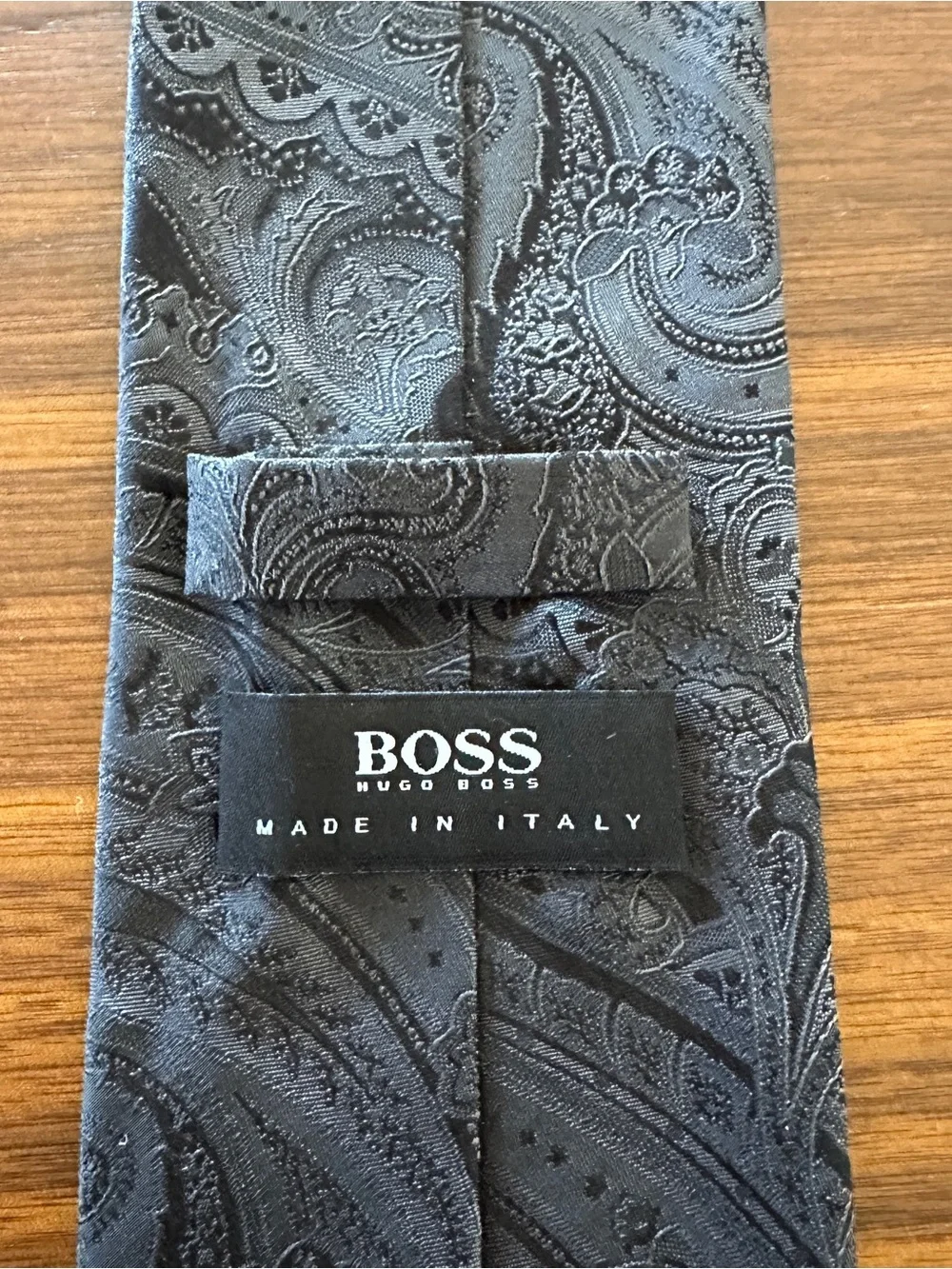 Hugo Boss Black Paisley Silk Tie